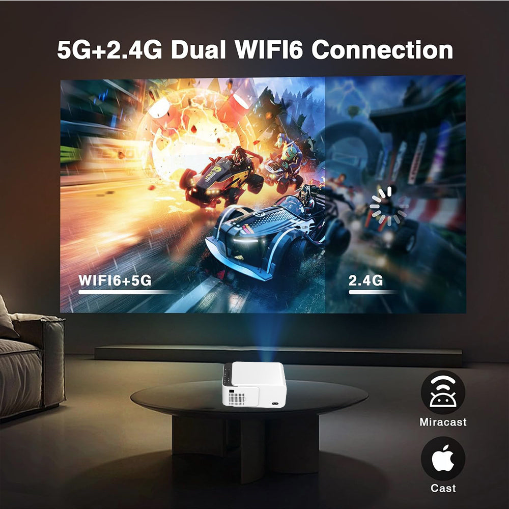 Cloud V2 - Smart LCD Mini Projector with Inbuilt Apps