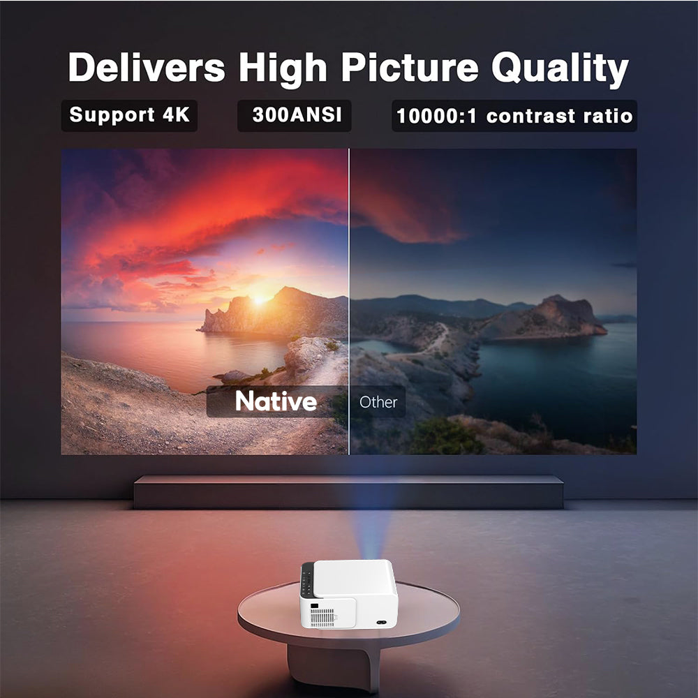 Cloud V2 - Smart LCD Mini Projector with Inbuilt Apps