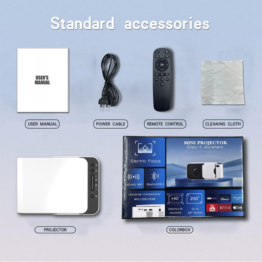 Cloud V2 - Smart LCD Mini Projector with Inbuilt Apps