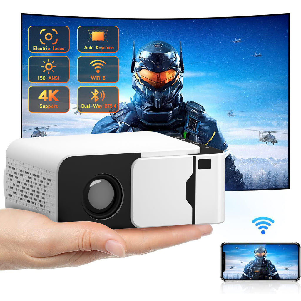 Cloud V2 - Smart LCD Mini Projector with Inbuilt Apps