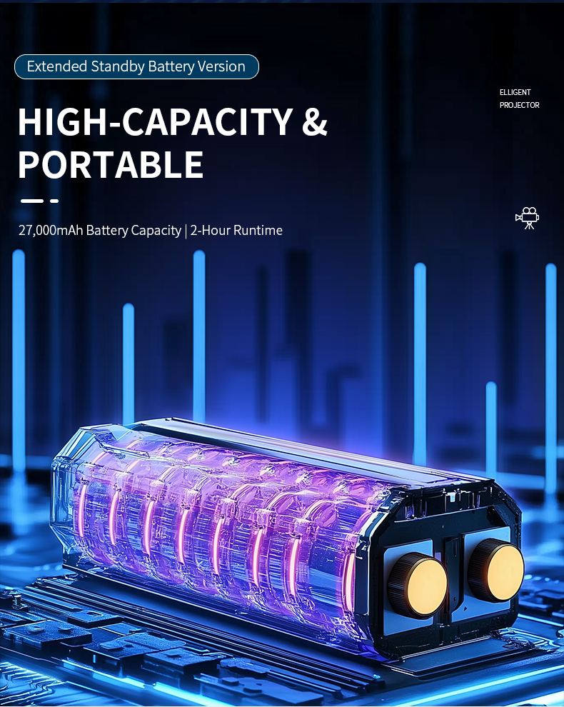 Infinity ProMax+ - Rechargable Smart Projector with 2.5hr Battery