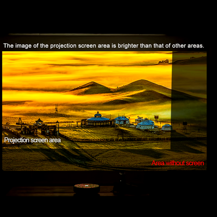 100" Anti-Light Projection Screen