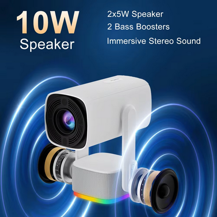 Nova ™ (New) | Battery Powered Projector Android 11.0, Native 1080P, 32G Large Capacity, WiFi6 & Bluetooth5.4 [ + FREE Tripod ]