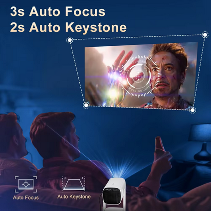 Nova ™ (New) | Battery Powered Projector Android 11.0, Native 1080P, 32G Large Capacity, WiFi6 & Bluetooth5.4 [ + FREE Tripod ]