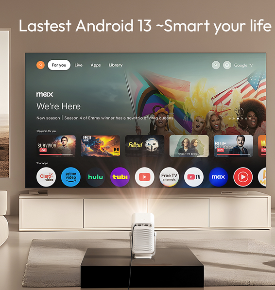 Echo - A15 4K Projector Android 13 2025 Mini Portable LCD Home Theater Projector