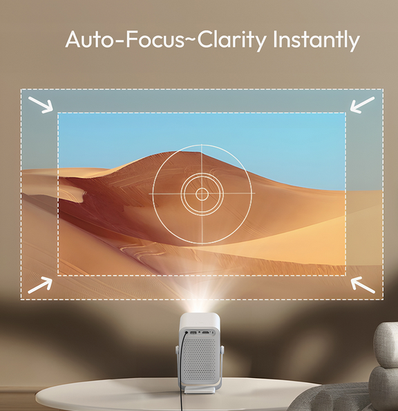 Echo - A15 4K Projector Android 13 2025 Mini Portable LCD Home Theater Projector