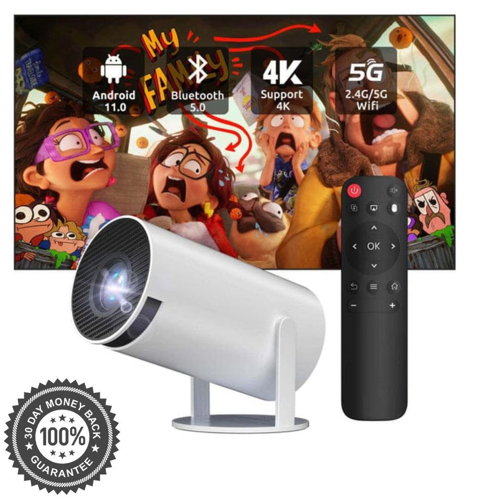 Infinity™ | Premium Portable Short-throw Projector, Android 11.0 With Bluetooth And Dual-band WiFi6