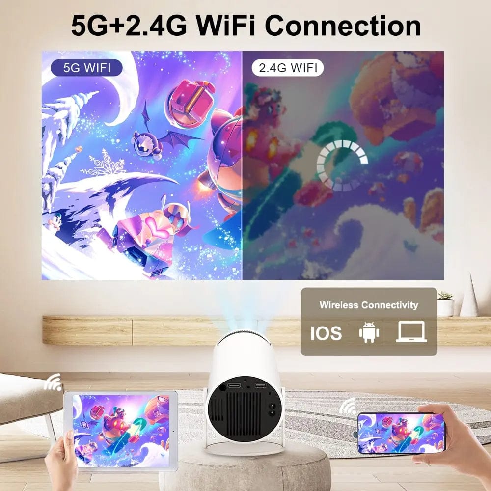 Infinity™ | Premium Portable Short-throw Projector, Android 11.0 With Bluetooth And Dual-band WiFi6